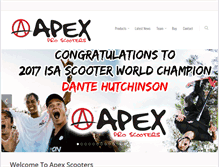 Tablet Screenshot of apexproscooters.com